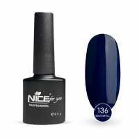 Гель-лак Nice for you Winterfell Basic №136 Темно-синий 8.5 г