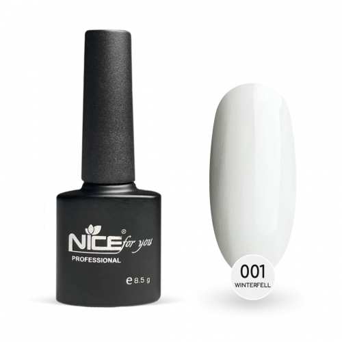 Гель-лак Nice for you Winterfell Basic №001 Белоснежный 8.5 г