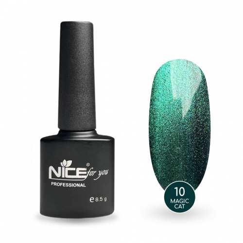 Гель-лак Nice for you Magic cat №10 Хвойный 8.5 г
