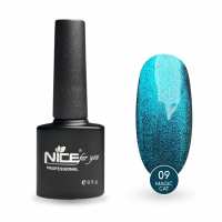 Гель-лак Nice for you Magic cat №09 Морская волна 8.5 г