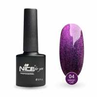 Гель-лак Nice for you Magic cat №04 Ярко-фиолетовый 8.5 г