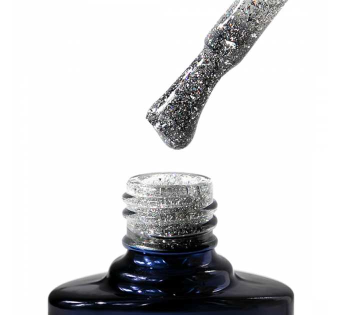 Гель-лак Nice for you Shine №01 светоотражающий Серебристый 8.5 г