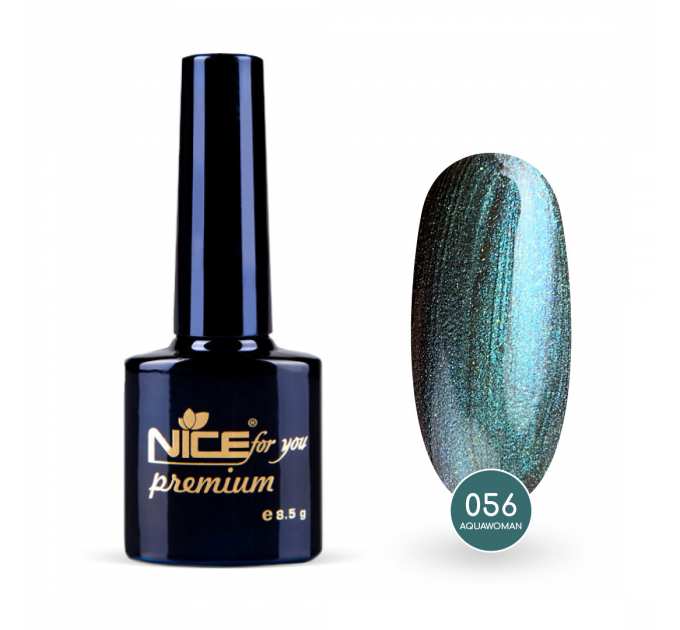 Гель-лак Nice for you Aquawoman Premium №056 Морская волна 8.5 г