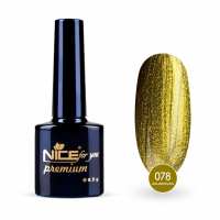 Гель-лак Nice for you Aquawoman Premium №078 Золотисто-зеленый 8.5 г