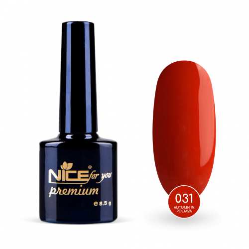Гель-лак Nice for you Autumn in Poltava Premium №030 Мандариновый 8.5 г