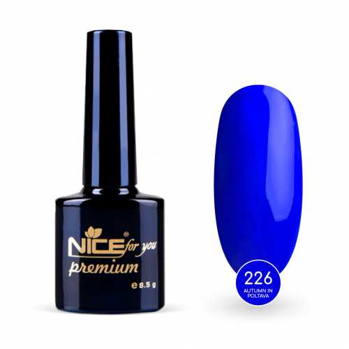 Гель-лак Nice for you Autumn in Poltava Premium №226 Электрик 8.5 г