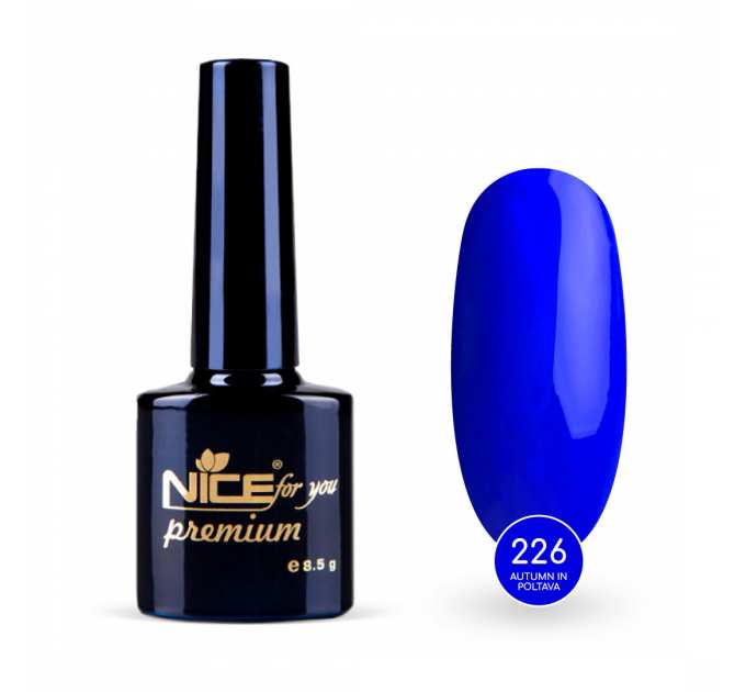 Гель-лак Nice for you Autumn in Poltava Premium №226 Электрик 8.5 г