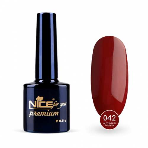 Гель-лак Nice for you Autumn in Poltava Premium №042 Сангрия 8.5 г