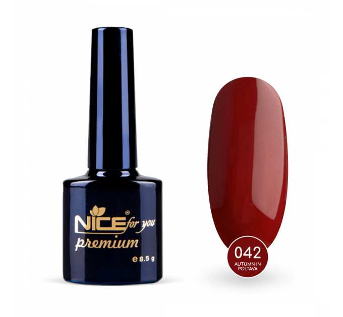 Гель-лак Nice for you Autumn in Poltava Premium №042 Сангрия 8.5 г