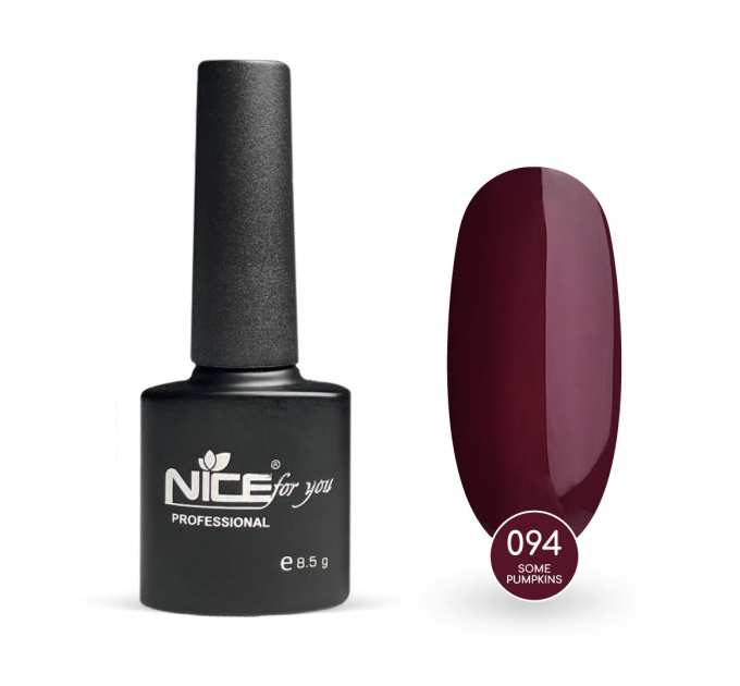 Гель-лак Nice for you Some Pumpkins Basic №094 Вишневый 8.5 г