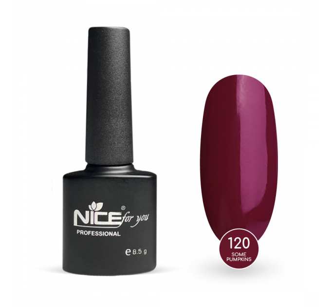 Гель-лак Nice for you Some Pumpkins Basic №120 Ежевичный 8.5 г