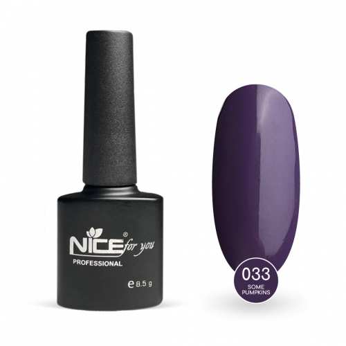 Гель-лак Nice for you Some Pumpkins Basic №033 Сливовый 8.5 г