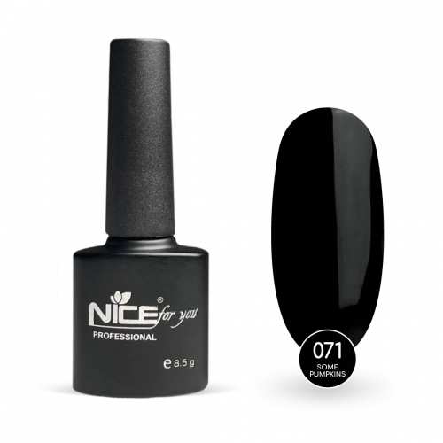 Гель-лак Nice for you Some Pumpkins Basic №071 Черный 8.5 г