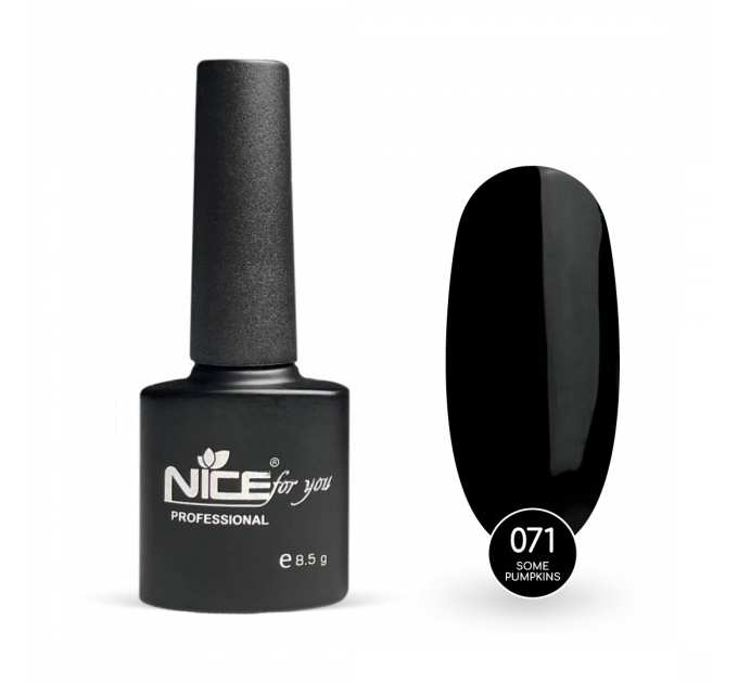 Гель-лак Nice for you Some Pumpkins Basic №071 Черный 8.5 г