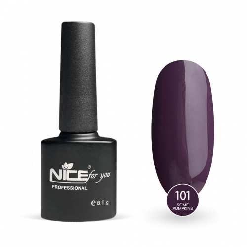 Гель-лак Nice for you Some Pumpkins Basic №101 Баклажановый 8.5 г