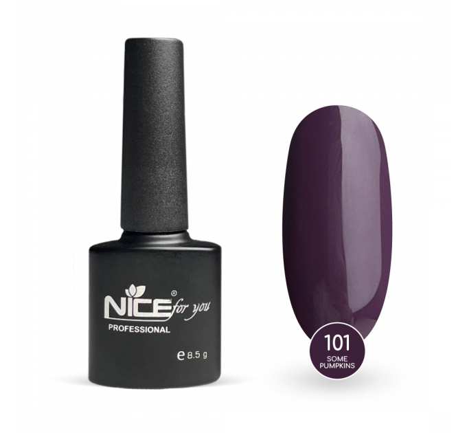 Гель-лак Nice for you Some Pumpkins Basic №101 Баклажановый 8.5 г