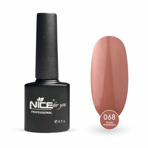 Гель-лак Nice for you Some Pumpkins Basic №068 Розово-коричневый 8.5 г