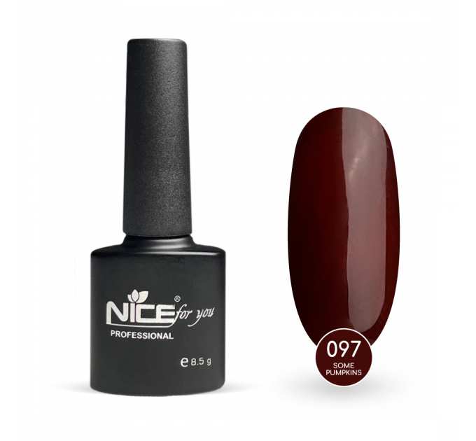 Гель-лак Nice for you Some Pumpkins Basic №097 Бордовый 8.5 г