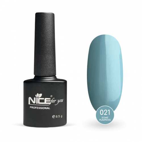 Гель-лак Nice for you Some Pumpkins Basic №021 Голубой 8.5 г