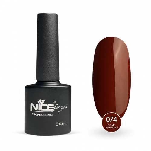 Гель-лак Nice for you Some Pumpkins Basic №074 Каштановый 8.5 г