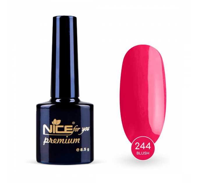 Гель-лак Nice for you Blush Premium №247 Малиново-розовый 8.5 г
