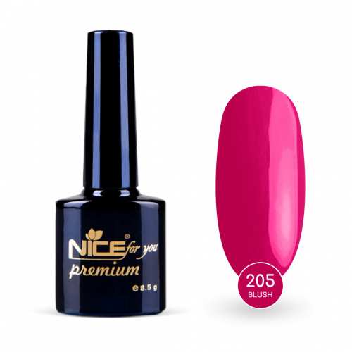 Гель-лак Nice for you Blush Premium №205 Малиновый 8.5 г