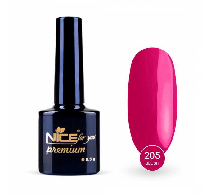 Гель-лак Nice for you Blush Premium №205 Малиновый 8.5 г