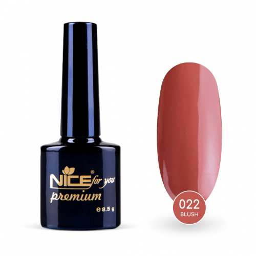 Гель-лак Nice for you Blush Premium №022 Темно-розовый 8.5 г