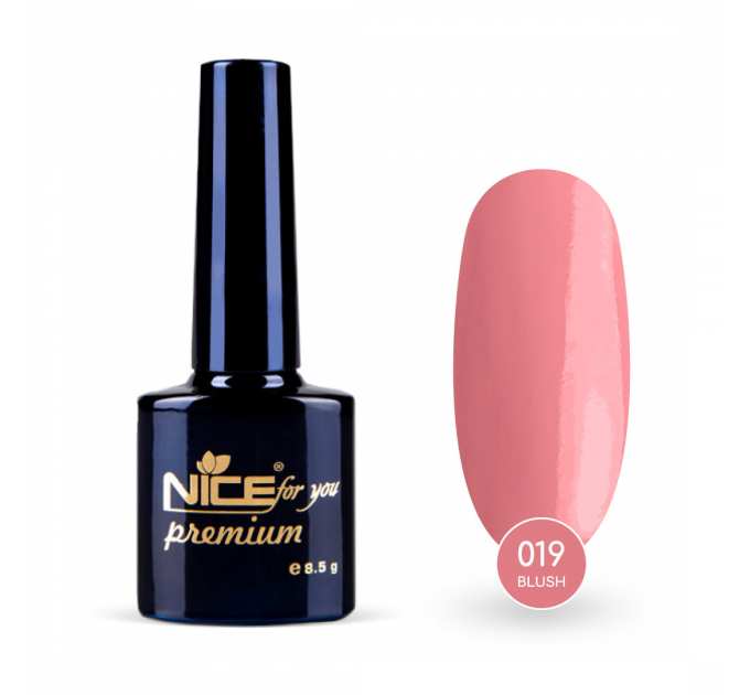 Гель-лак Nice for you Blush Premium №019 Нюдово-розовый 8.5 г