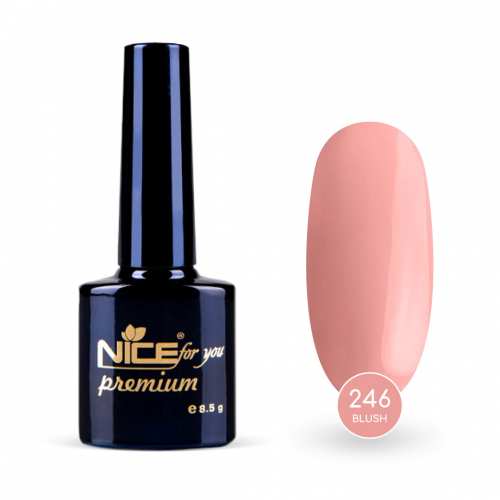 Гель-лак Nice for you Blush Premium №246 Пудрово-розовый 8.5 г