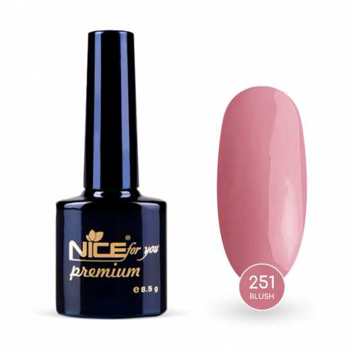 Гель-лак Nice for you Blush Premium №251 Розовый нюд 8.5 г