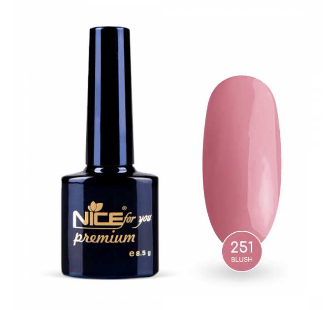 Гель-лак Nice for you Blush Premium №251 Розовый нюд 8.5 г