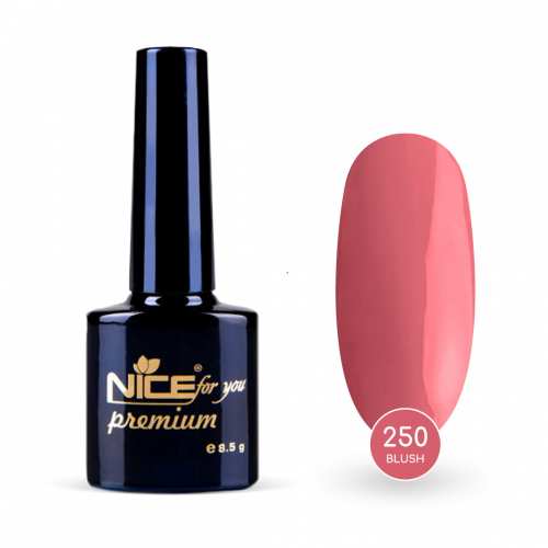 Гель-лак Nice for you Blush Premium №250 Лососевый 8.5 г