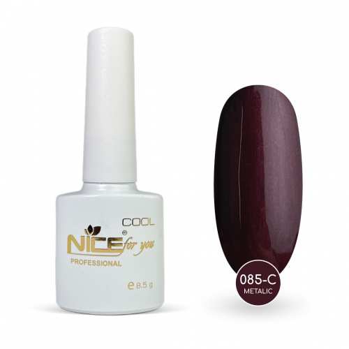 Гель-лак Nice for you Metalic Cool 085-С Сливовый 8.5 г