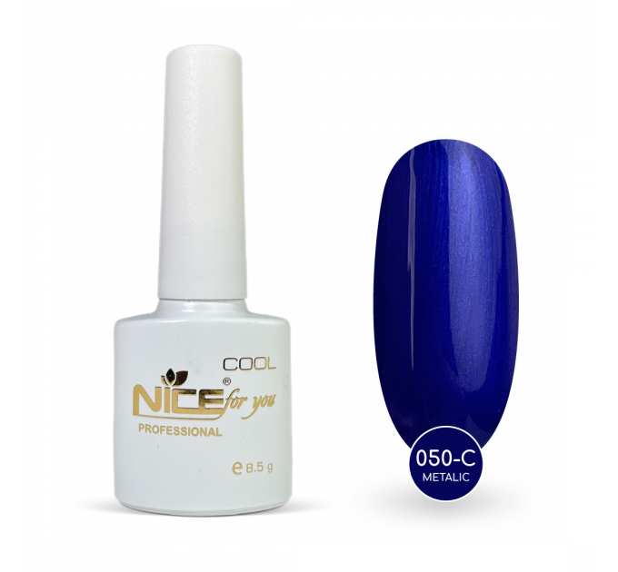 Гель-лак Nice for you Metalic Cool 050-С Ультрамарин 8.5 г