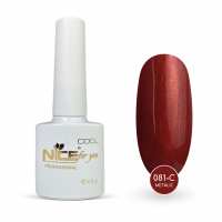 Гель-лак Nice for you Metalic Cool 081-С Бордовый 8.5 г