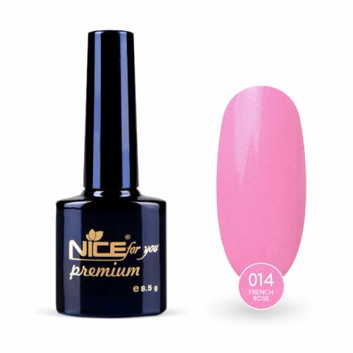 Гель-лак Nice for you French Rose Premium №014 Розовый 8.5 г