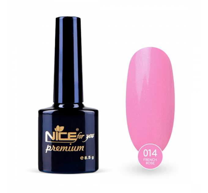 Гель-лак Nice for you French Rose Premium №014 Розовый 8.5 г