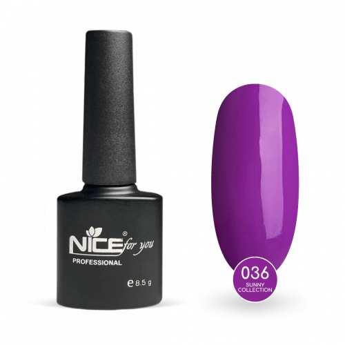 Гель-лак Nice for you Sunny Collection Basic №036 Орхидея 8.5 г