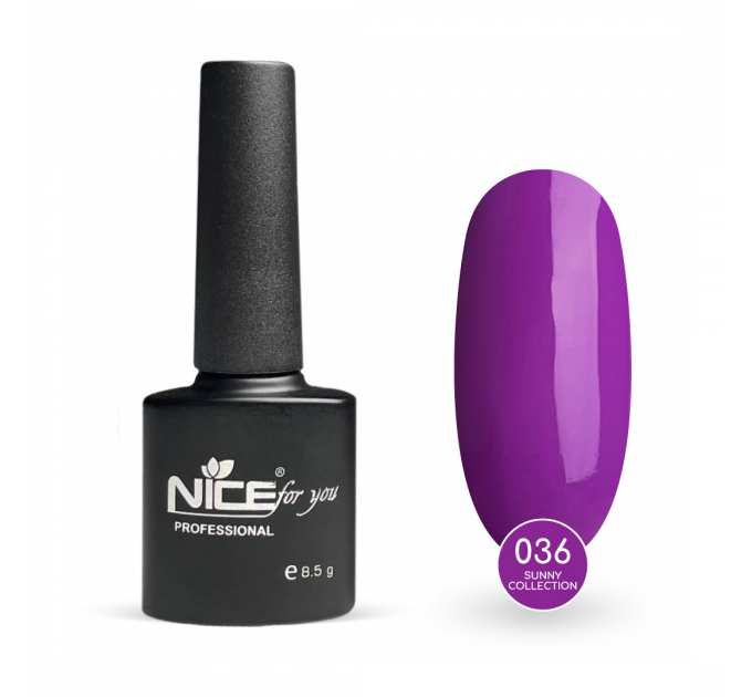 Гель-лак Nice for you Sunny Collection Basic №036 Орхидея 8.5 г
