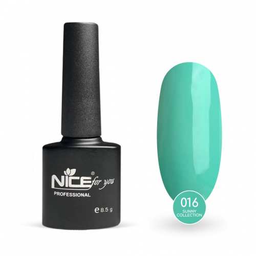 Гель-лак Nice for you Sunny Collection Basic №016 Мятный 8.5 г