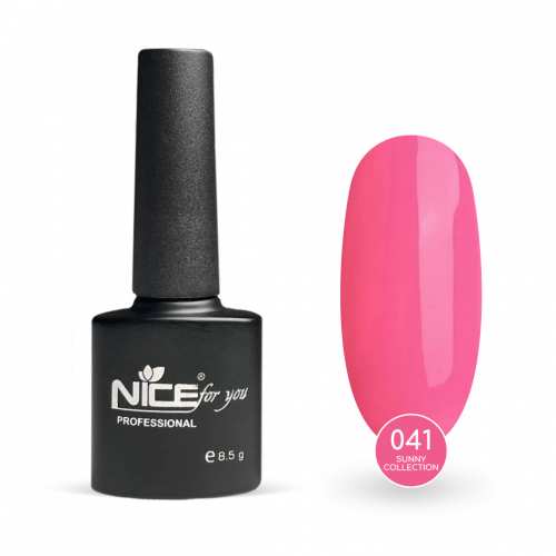 Гель-лак Nice for you Sunny Collection Basic №041 Розовый 8.5 г