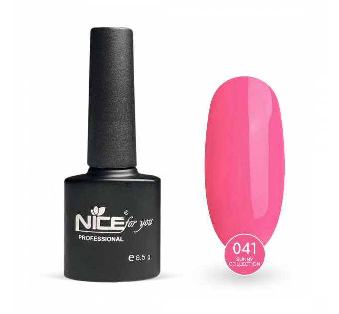 Гель-лак Nice for you Sunny Collection Basic №041 Розовый 8.5 г