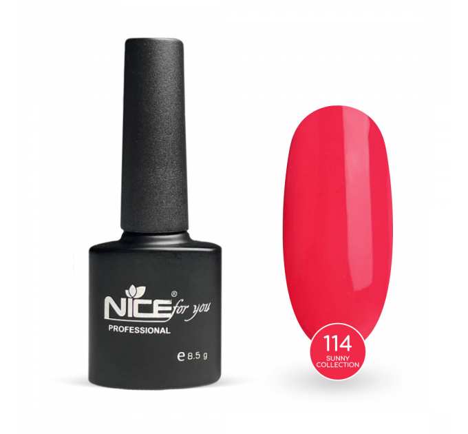 Гель-лак Nice for you Sunny Collection Basic №114 Амарантовый 8.5 г