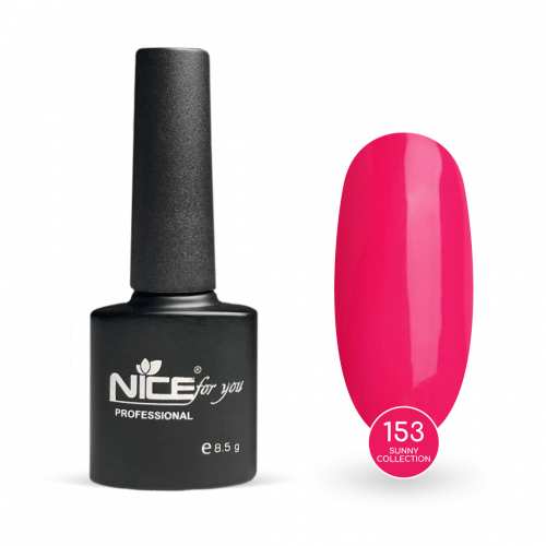 Гель-лак Nice for you Sunny Collection Basic №153 Горячо-розовый 8.5 г