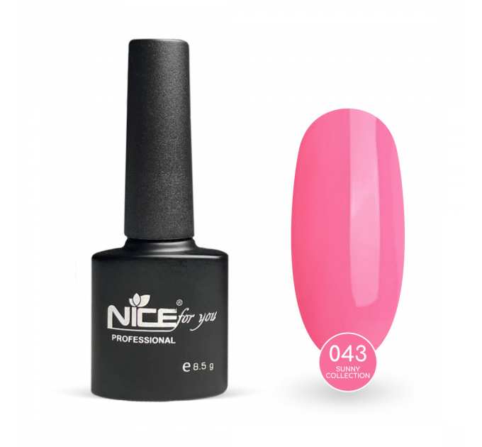 Гель-лак Nice for you Sunny Collection Basic №043 Нежно-розовый 8.5 г