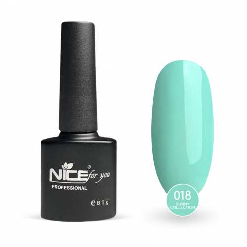 Гель-лак Nice for you Sunny Collection Basic №018 Ментоловый 8.5 г