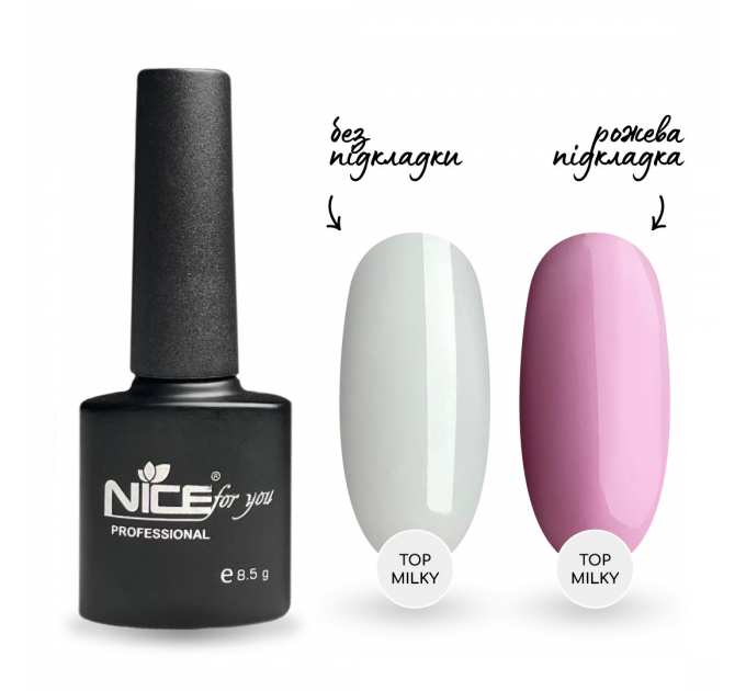 Топ молочный Nice for you Milky top без липкого слоя с УФ-фильтром 8.5 г