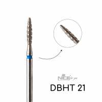 Фреза алмазная Nice for you ТОРНАДО ПЛАМЯ DBHT 21 Синее