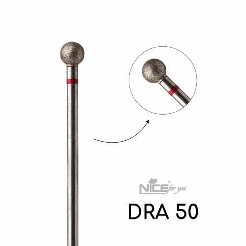 Фреза алмазная Nice for you ШАР DRA 50 Красный